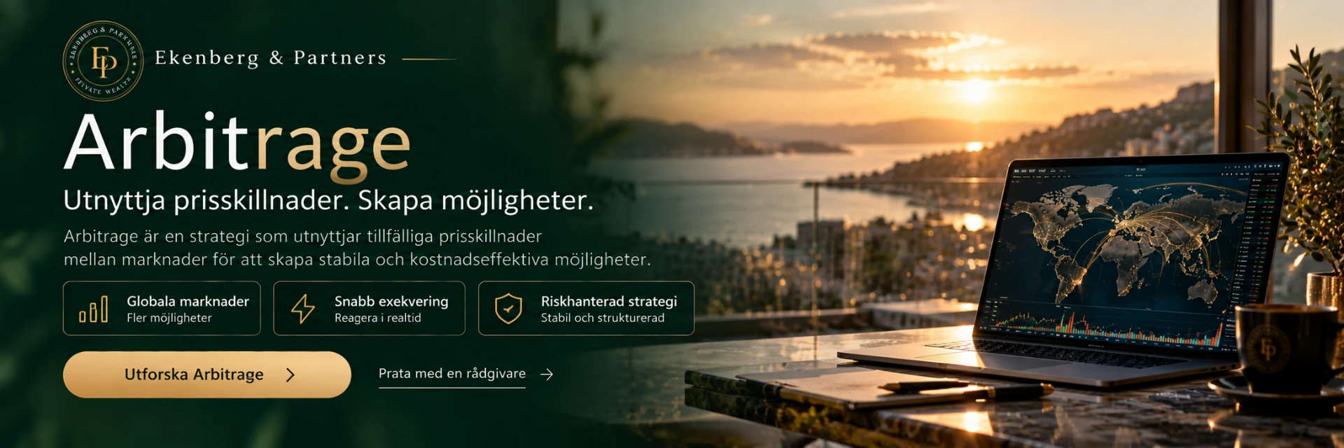 Annons från Ekenberg & Partners: Utforska Arbitrage